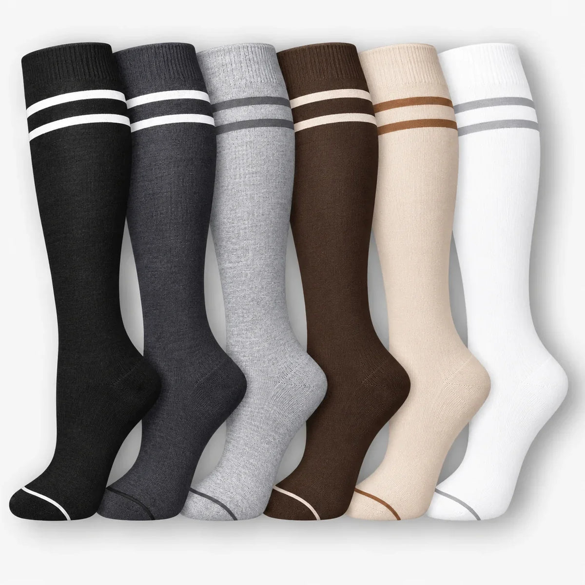 ErgiloColor - Glädjefyllt 6-pack stödstrumpor