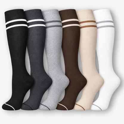ErgiloColor - Glädjefyllt 6-pack stödstrumpor