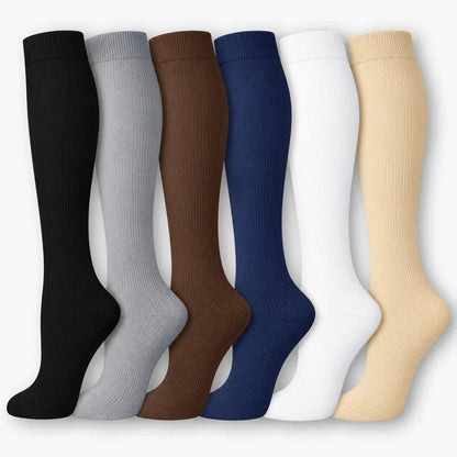 ErgiloColor - Glädjefyllt 6-pack stödstrumpor