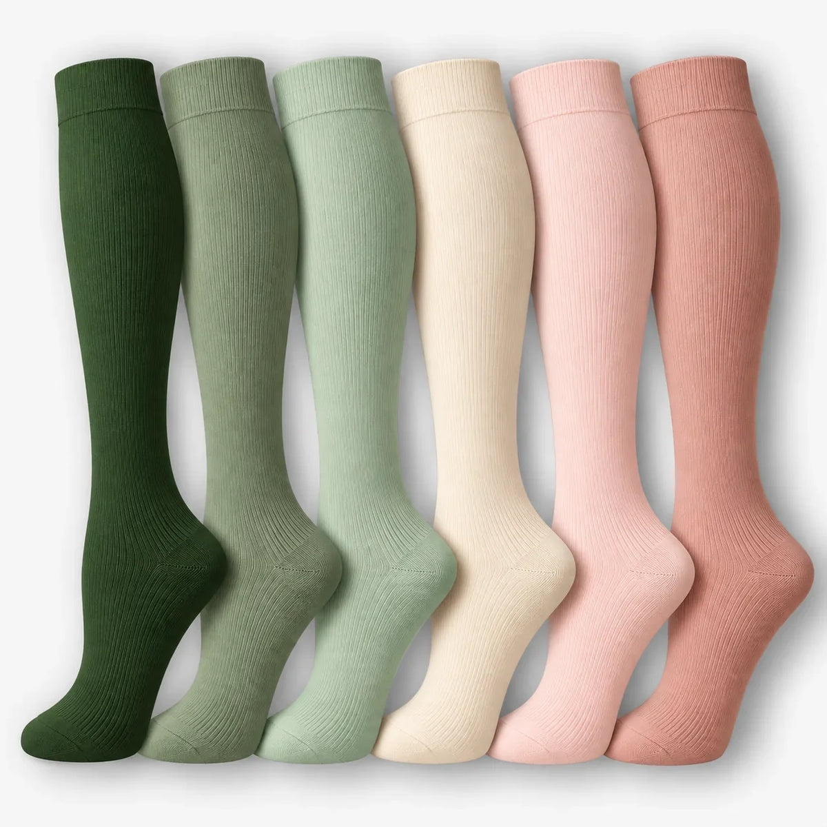 ErgiloColor - Glädjefyllt 6-pack stödstrumpor