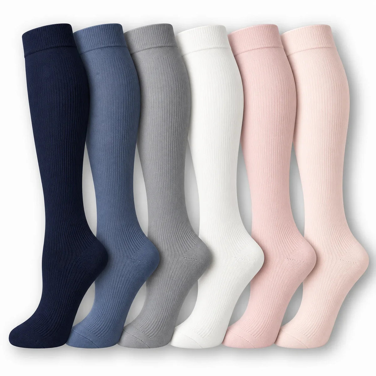 ErgiloColor - Glädjefyllt 6-pack stödstrumpor