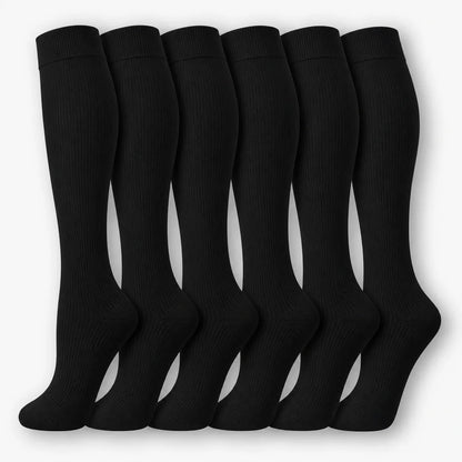 ErgiloColor - Glädjefyllt 6-pack stödstrumpor