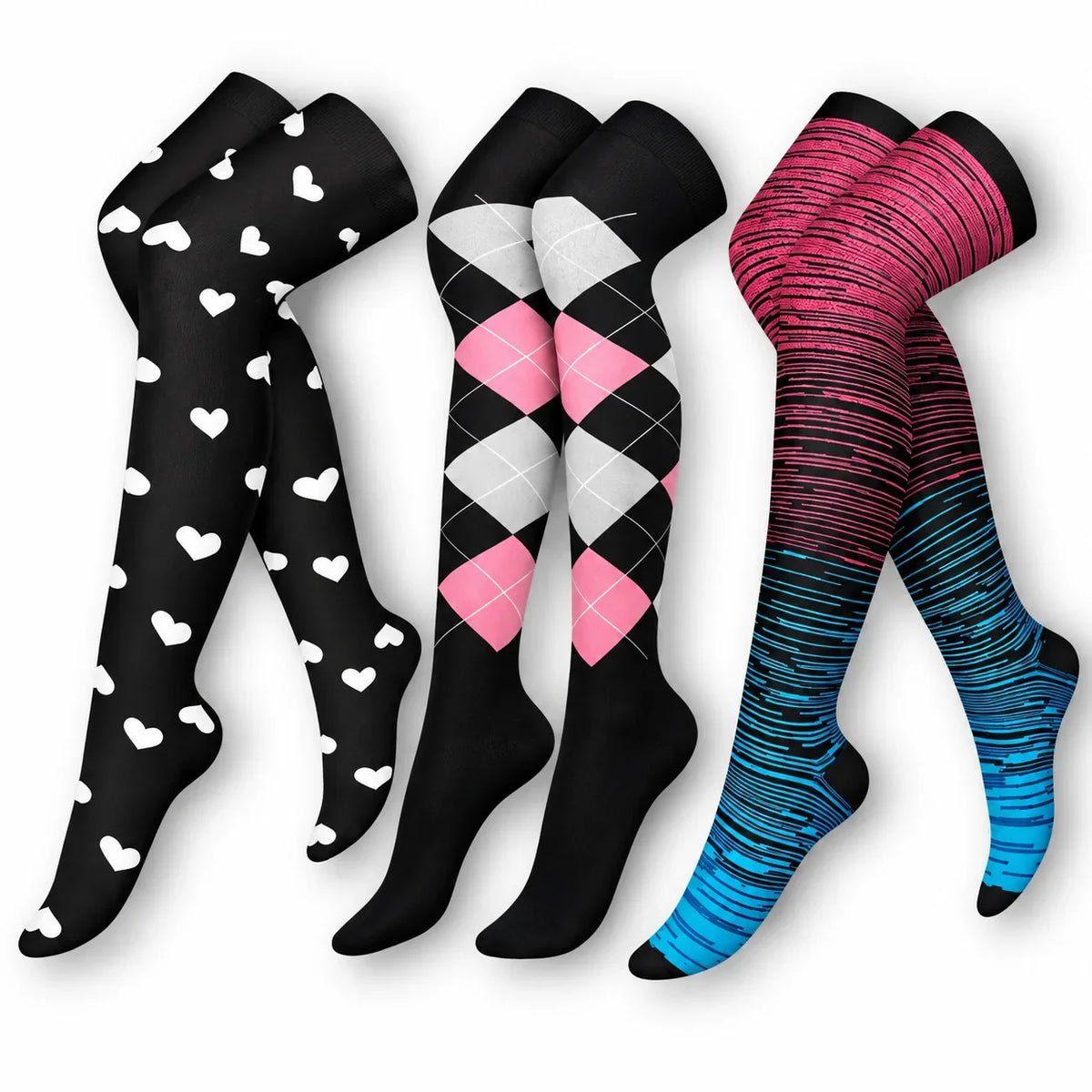 ErgiloStocking 3-pack - Overknee kompressionsstrumpor