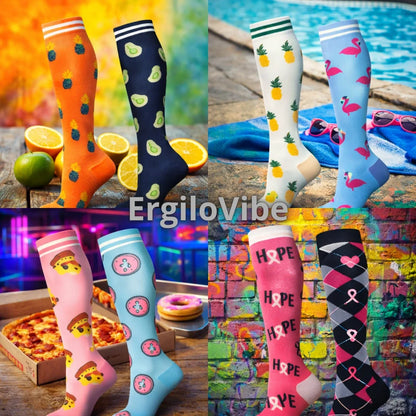 ErgiloVibe - 2-pack stödstrumpor